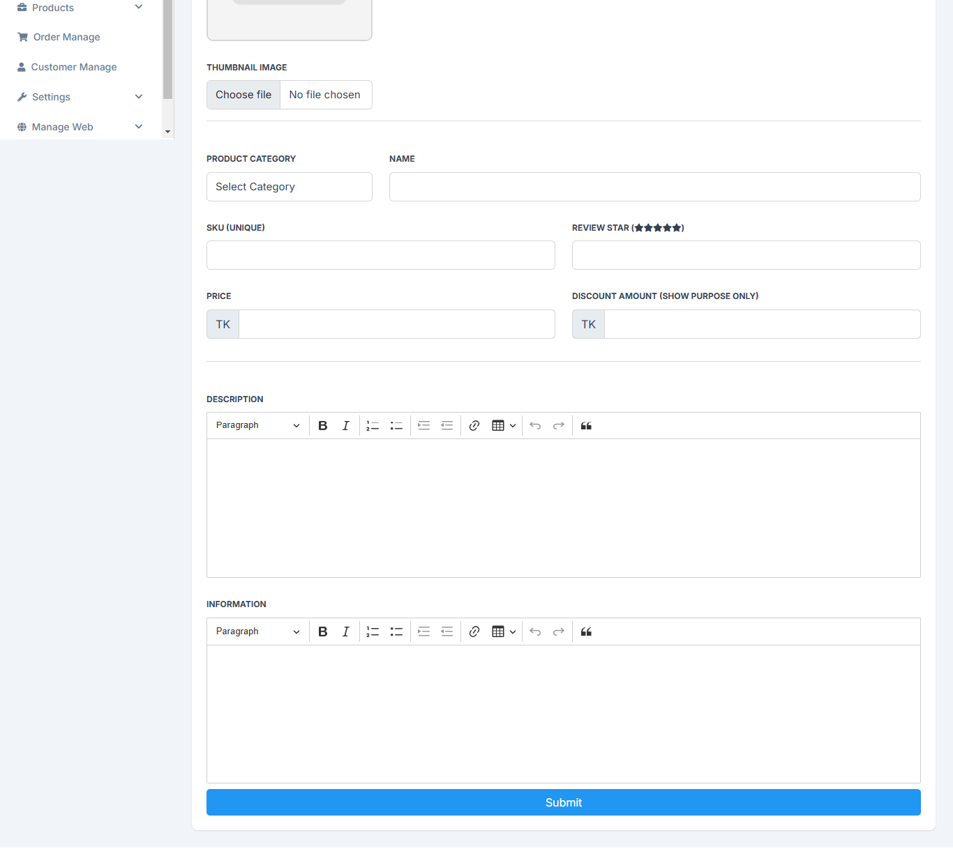 Create Products